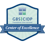 Logotipo de la Fundación GBS CIDP International que certifica al hospital como Centro de Excelencia