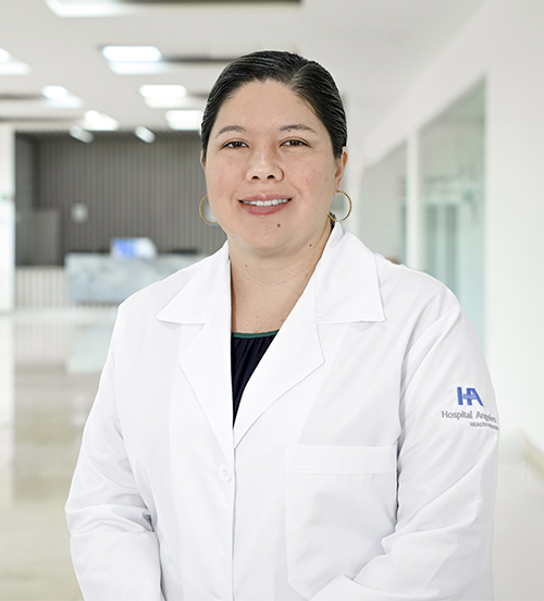 Es la foto de perfil de una internista en Tampico de Hospital Angeles Tampico.