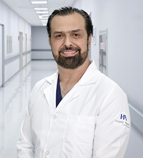 This is the profile photo of an obstetrician-gynecologist México  Hospital Angeles Universidad in México City.