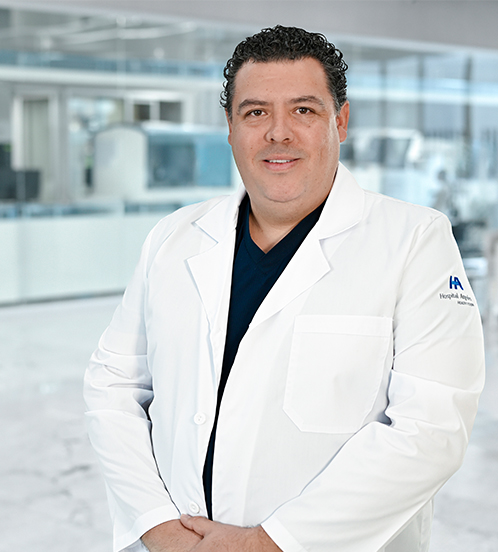 Es la foto de perfil de un ginecólogo,obstetra y especialista en biología de la reproducción en Guadalajara de Hospital Angeles Del Carmen.