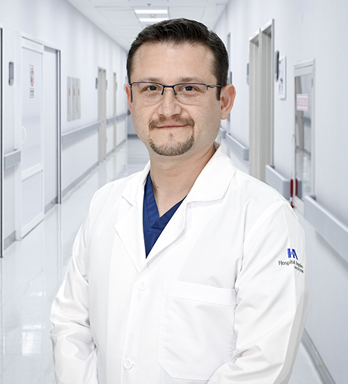 Es la foto de perfil de un angiólogo y cirujano vascular en Ciudad de México de Hospital Angeles Universidad.