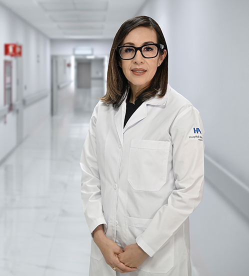 Es la foto de perfil de una especialista en ecocardiografía y cardióloga en Morelia de Hospital Angeles Morelia.