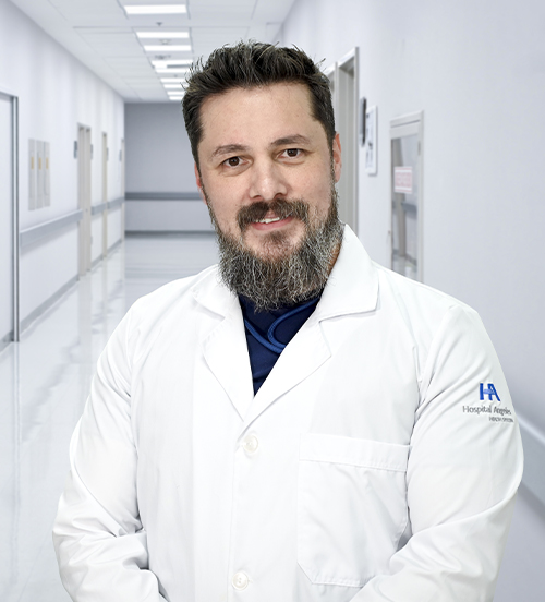 This is the profile photo of a medical oncologist México  Hospital Angeles Universidad in México City.