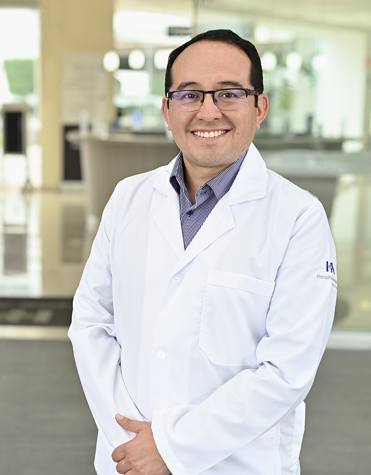 Es la foto de perfil de un gastroenterólogo pediátrico en Ciudad de México de Hospital Angeles Acoxpa.
