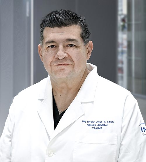 Es la foto de perfil de un cirujano general en Huixquilucan de Hospital Angeles Lomas.