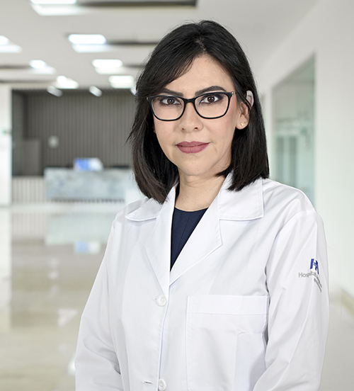 Es la foto de perfil de una internista en Tampico de Hospital Angeles Tampico.