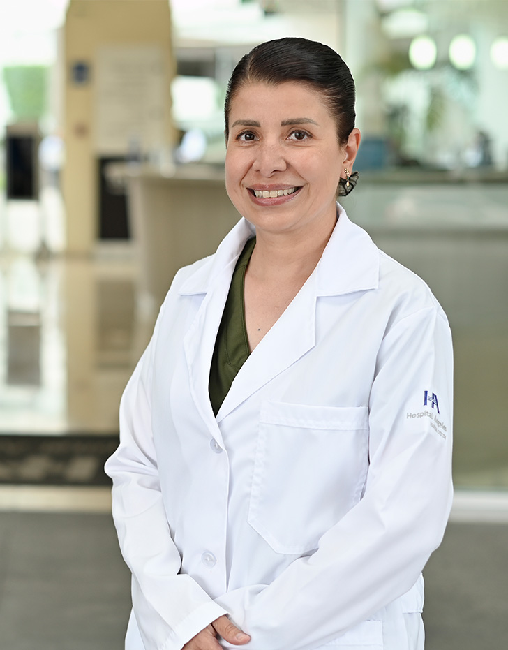 Es la foto de perfil de una oftalmóloga en Ciudad de México de Hospital Angeles Acoxpa.