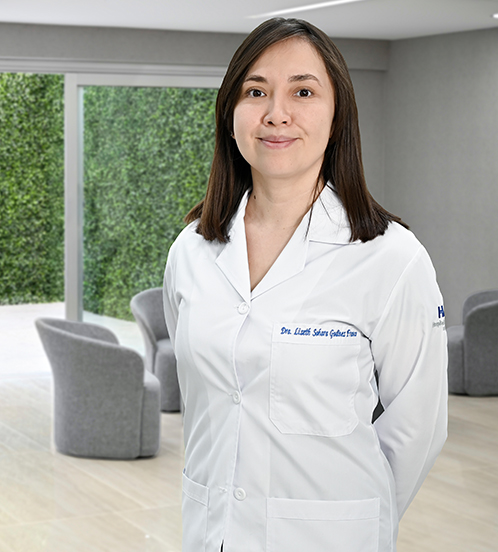 Es la foto de perfil de una especialista en endoscopía y cirujana general en Torreón de Hospital Angeles.