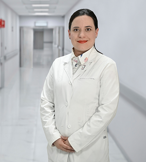 Es la foto de perfil de una pediatra y gastroenteróloga en Morelia de Hospital Angeles.