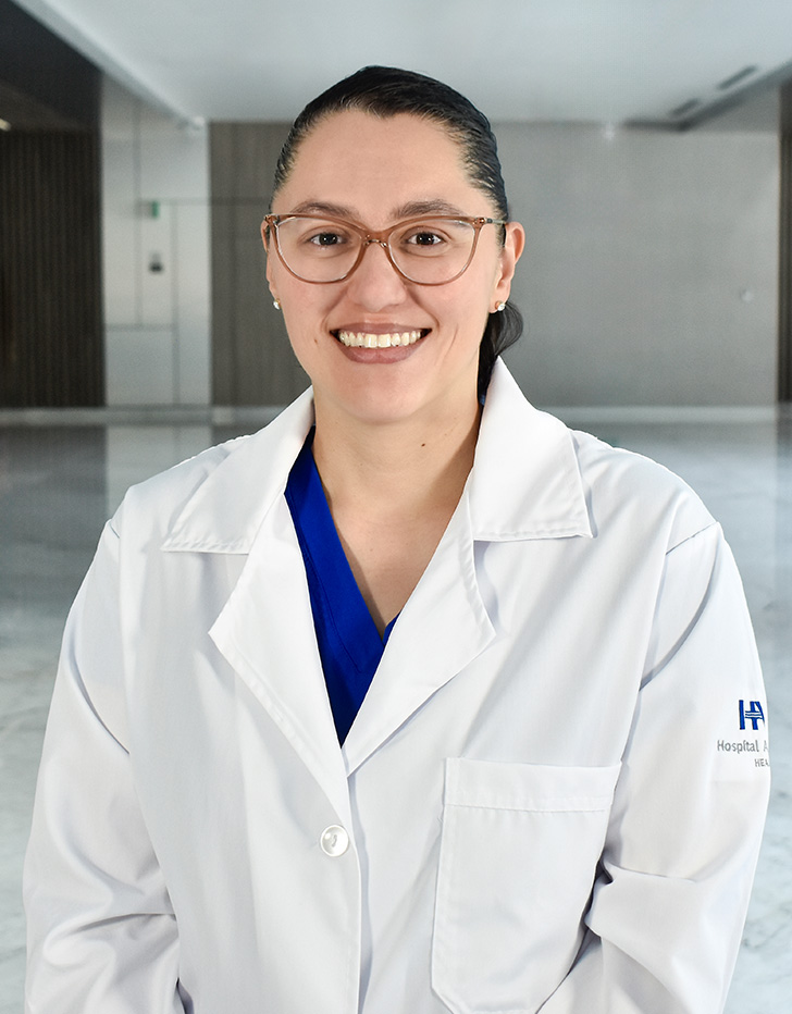Es la foto de perfil de una gastroenteróloga pediátrica en Querétaro de Hospital Angeles Centro Sur.