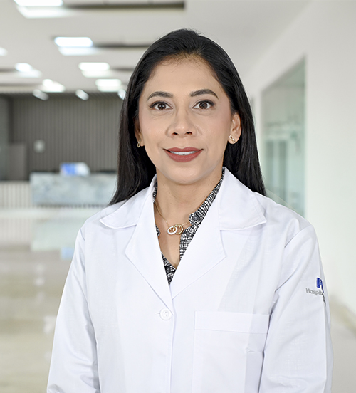 Es la foto de perfil de una internistay gastroenteróloga en Tampico de Hospital Angeles Tampico.