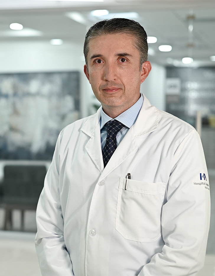 Es la foto de perfil de un cardiólogo en Ciudad de México de Hospital Angeles Acoxpa.