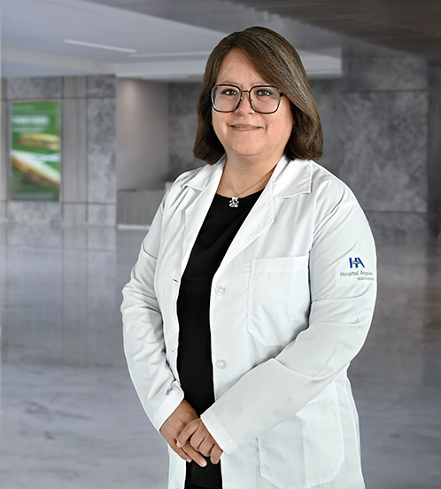 Es la foto de perfil de una cirujana pediátrica en Ciudad de México de Hospital Angeles Clínica Londres.