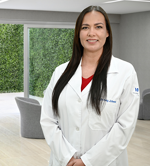 Es la foto de perfil de una otorrinolaringóloga en Torreón de Hospital Angeles Torreón.