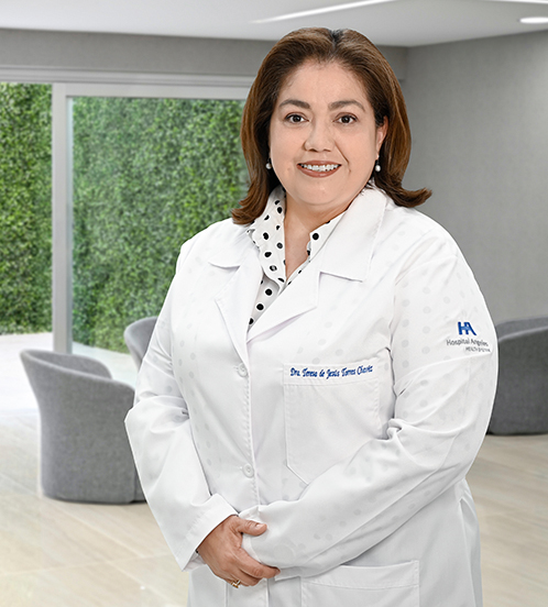 Es la foto de perfil de una internista y endocrinóloga en Torreón de Hospital Angeles Torreón.