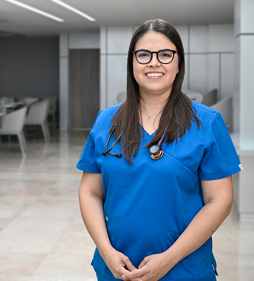 Es la foto de perfil de una internista en Querétaro de Hospital Angeles Querétaro.